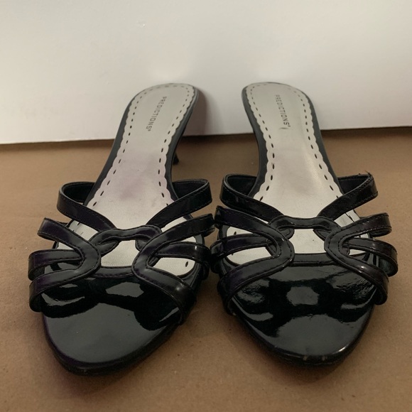 Black high heal sandals